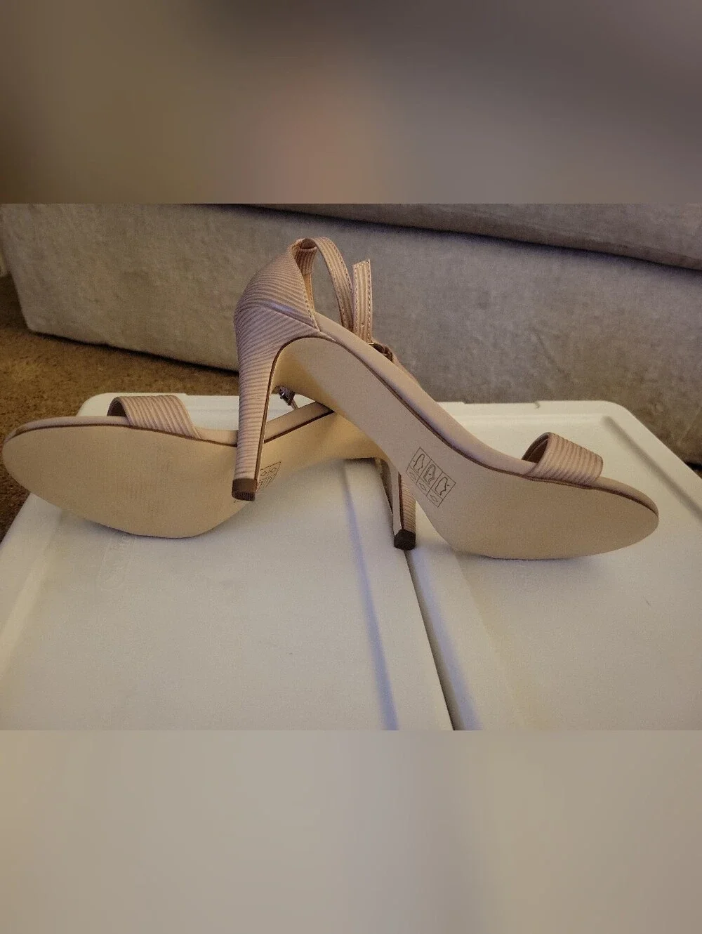 Call It Spring Nude Ankle Strap Stiletto Heels Size 7.5 Never Worn